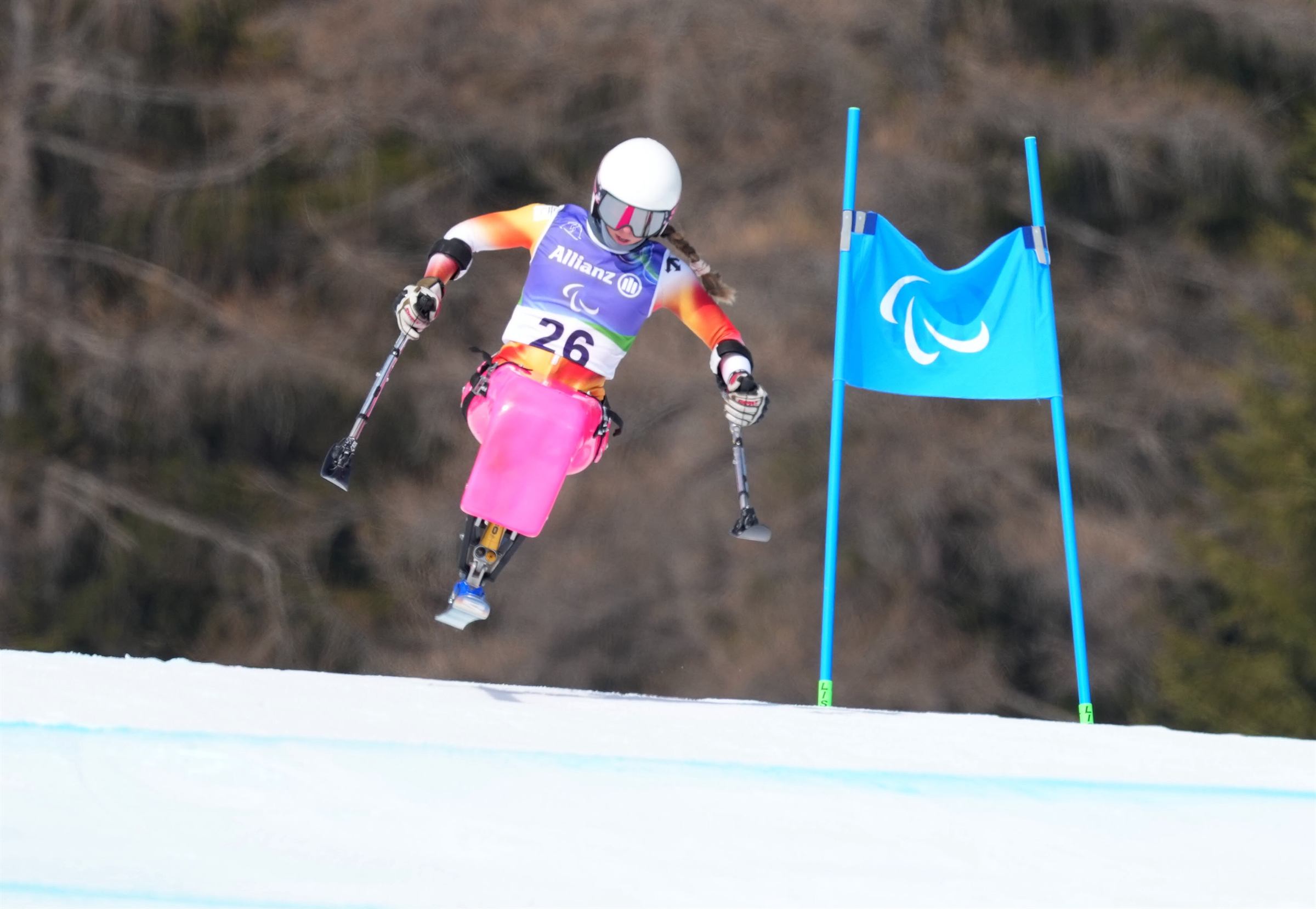 Audrey Pascual preparada en la salida de una prueba de Copa del Mundo